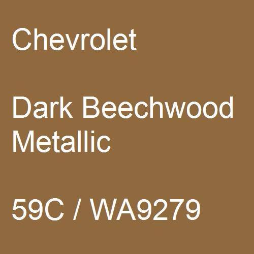 Chevrolet, Dark Beechwood Metallic, 59C / WA9279.